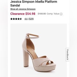 NEVER WORN Jessica Simpson Platform Heels